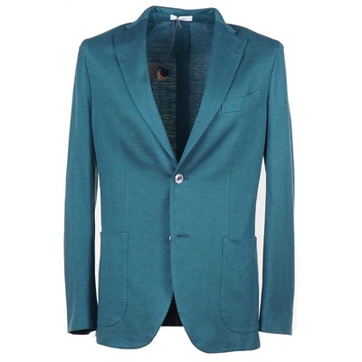 Boglioli Teal Green Herringbone Soft Silk 'K Jacket' Sport Coat 38R (Eu 48) NWT