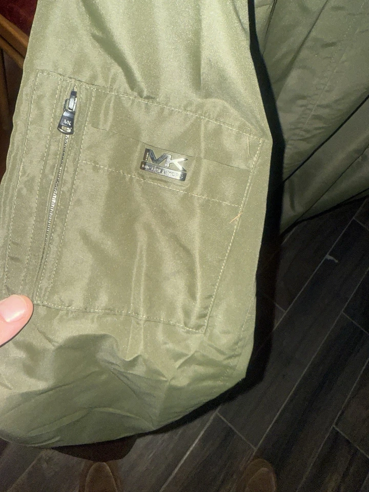 Michael Kors Alba Taslan Bomber Jacket (Olive) - Size M (Men’s) - Image 4 of 4
