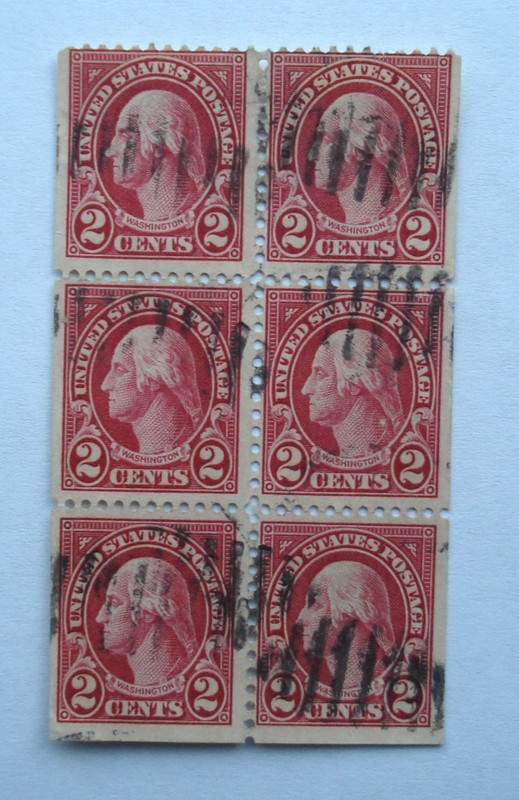 US SC 634d  Booklet Pane of 6 USED