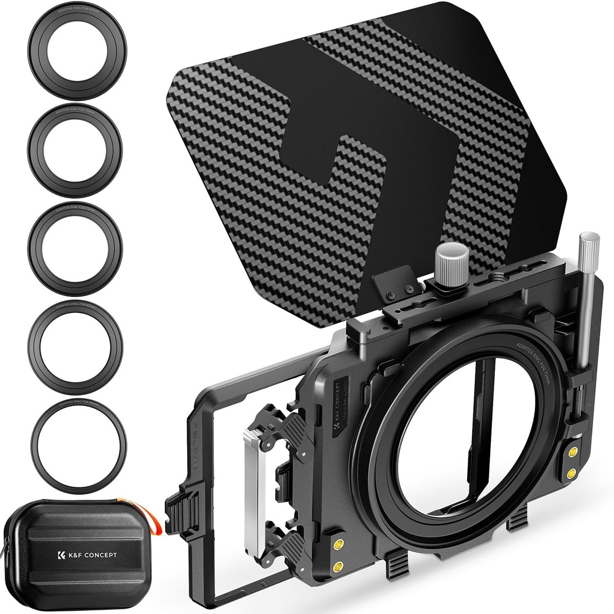 デジタルカメラ K&F CONCEPT MATTE BOX SYSTEM K&F CONCEPT Mini Matte Box DSLR Camera w/ Two 4 x5.65