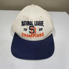 Vintage 1998 San Diego Padres NL CHAMPS Snapback Hat Cap MLB 90s NWT