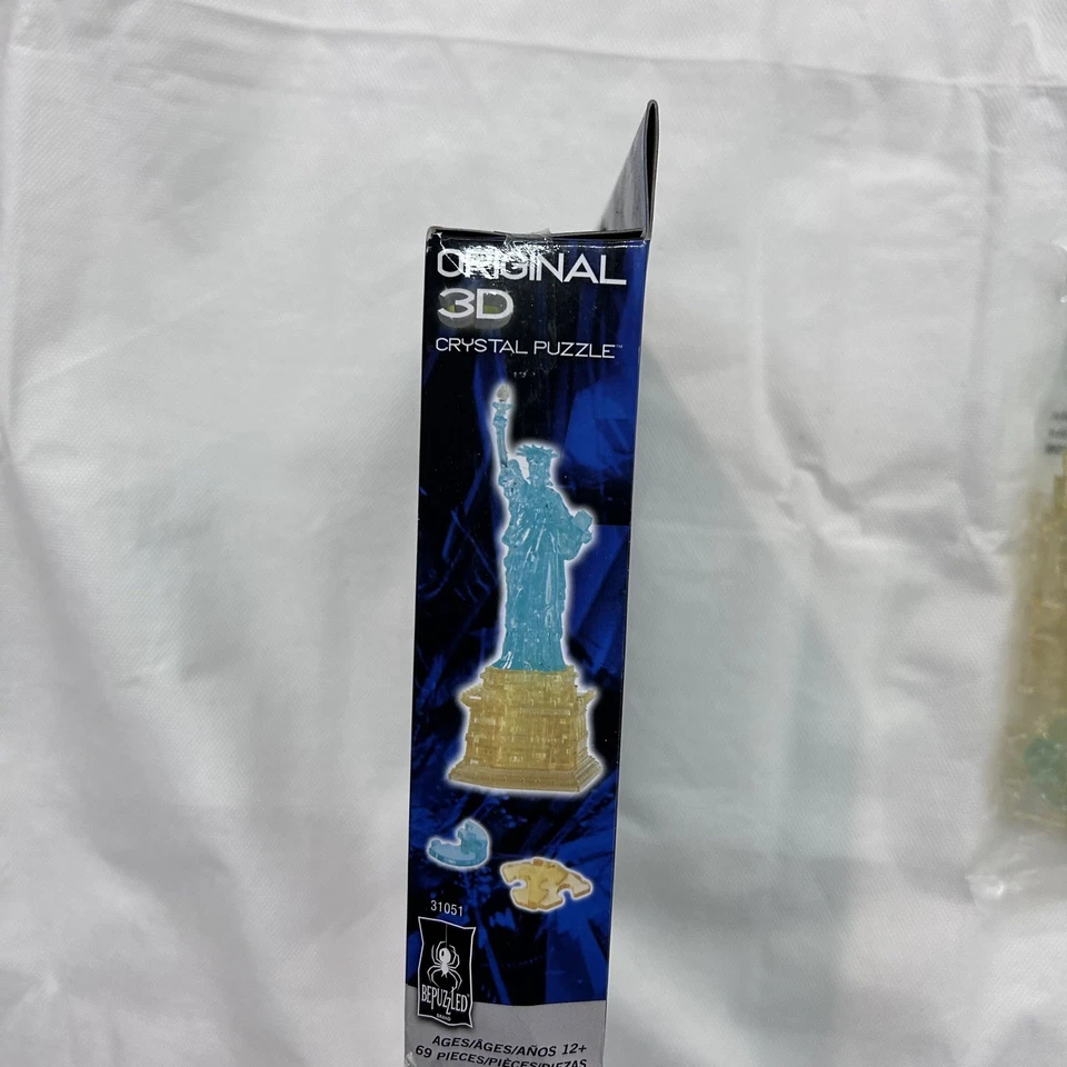 BePuzzled 3D Crystal Puzzle Statue of Liberty #31051 69 Pieces NEW - Image 4 of 4