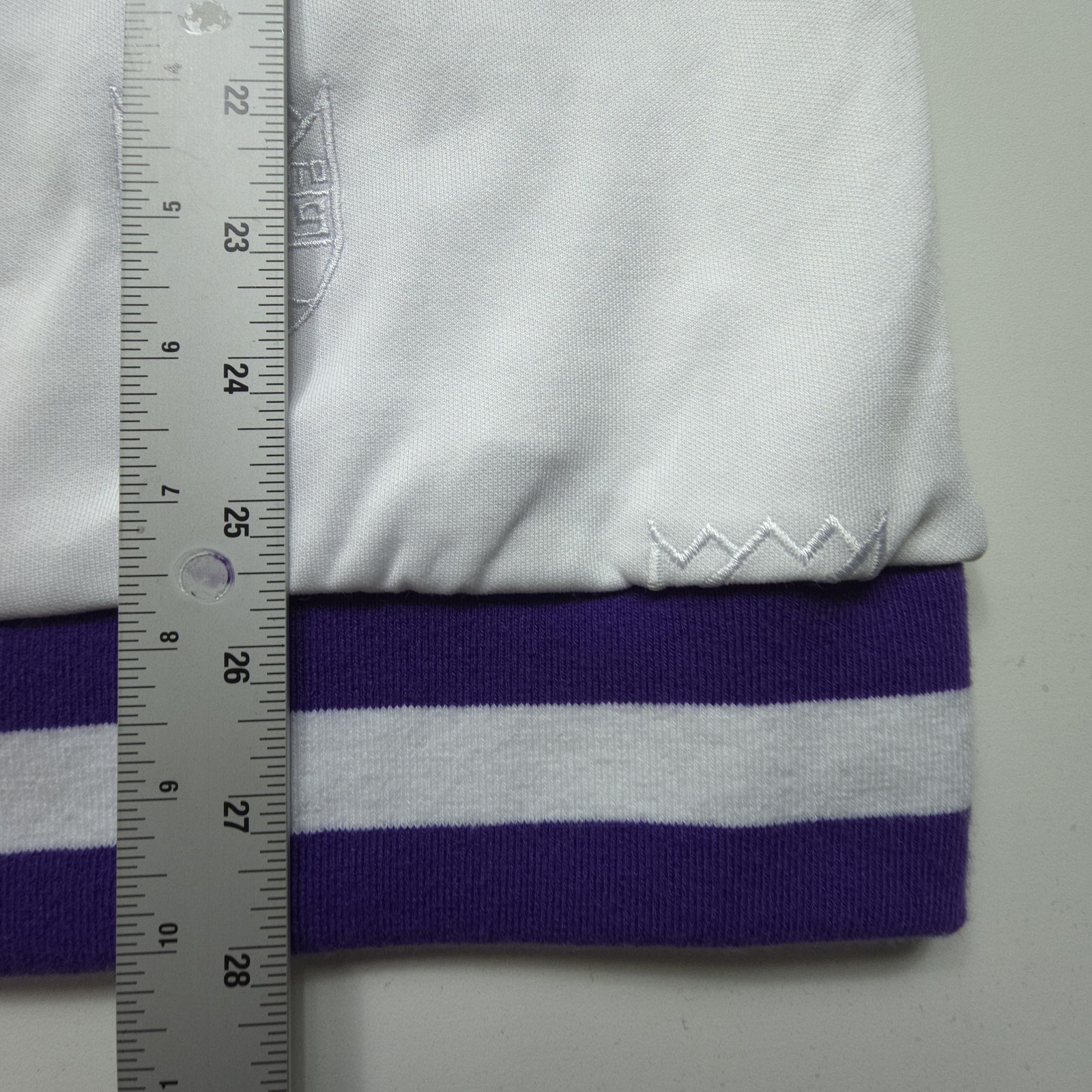 FISLL Sacramento Kings Hoodie Men Large White Purple NBA Basketball Full Zip Sac