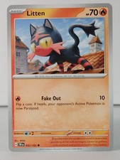 litten holographic card Pokemon Card Silver Tempest 030/195 30/195 Litten Reverse Holo Common –  Brokenvase Games main image 1