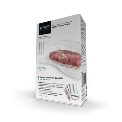 CASO Profi-Folienrollen 25 x 600 cm, inkl. Food-Manager Sticker (B-Ware)