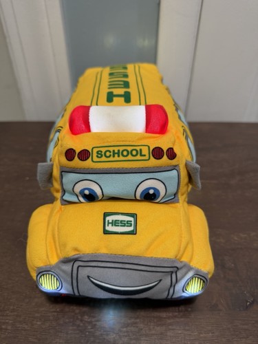 Hess 2024 My First Plush Toy School Bus with Working Lights & Music Tested Works