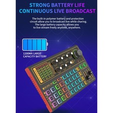 Computer And Mobile Phone Live Streaming Sound Card For Online Singing Chat ADFN