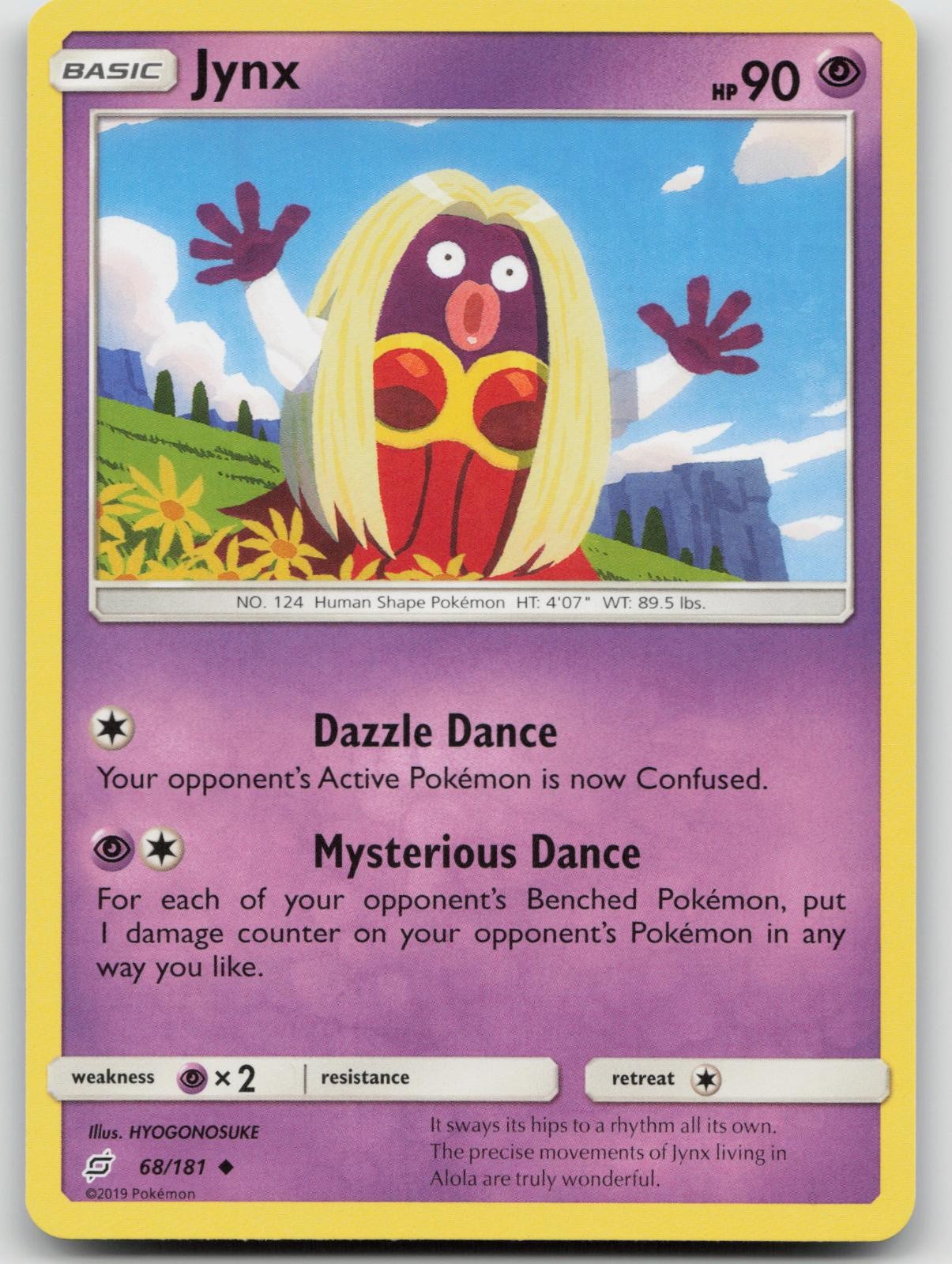 Jynx 68/181 NM Team Up Pokemon