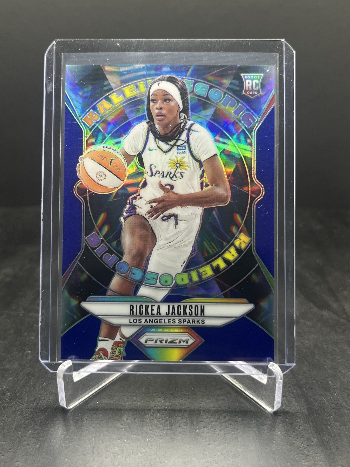 2024 Panini Prizm WNBA Rickea Jackson RC Rookie Kaleidoscopic Blue 07/49 #12