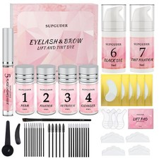 2026 4 in1 Lash Lift and Brow Lamination Kit with Long-Lasting Black Color fo...