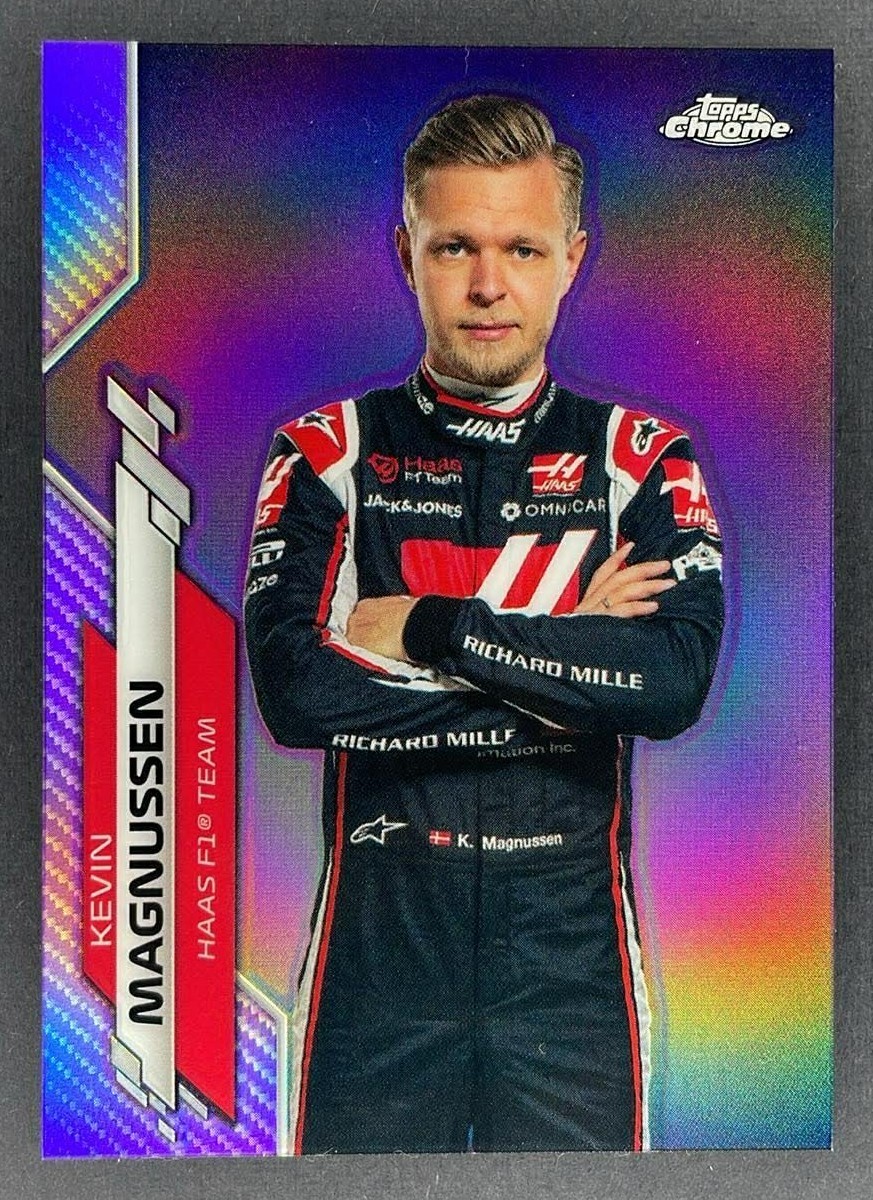 Kevin Magnussen 2020 Topps Chrome F1 (18) Purple Refractor Portrait #/399