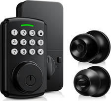 Wifi Keyless Entry Door Lock with Handle Set, Front Door Lock Set, Door Knob wit