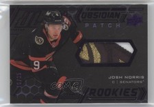 2020-21 SPx UD Black Obsidian Rookies Purple 16/35 Josh Norris #ORJ-JN Patch k4s