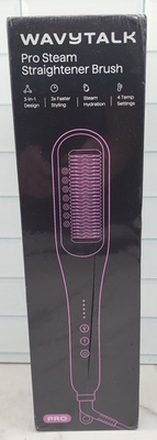 #ad #ad Wavytalk Pro Steam Hair Straightener Brush Steamline Pro 3 in 1 Blue $60.00