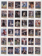 1990 Stickers Uncut 36-Sticker Sheet Frank Viola Bruce Sutter #BS-FV HOF 0au4