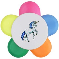 'Rearing Unicorn' Flower Shape Highlighter Pen (HL00044717)