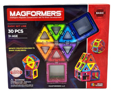 Magformers Intelligent Magnetic Construction Basic Set Line Brain 30 Piece Set