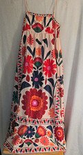 SHEIN Women's Multicolor Floral Square Neck Adjustable Strap Maxi Dress L
