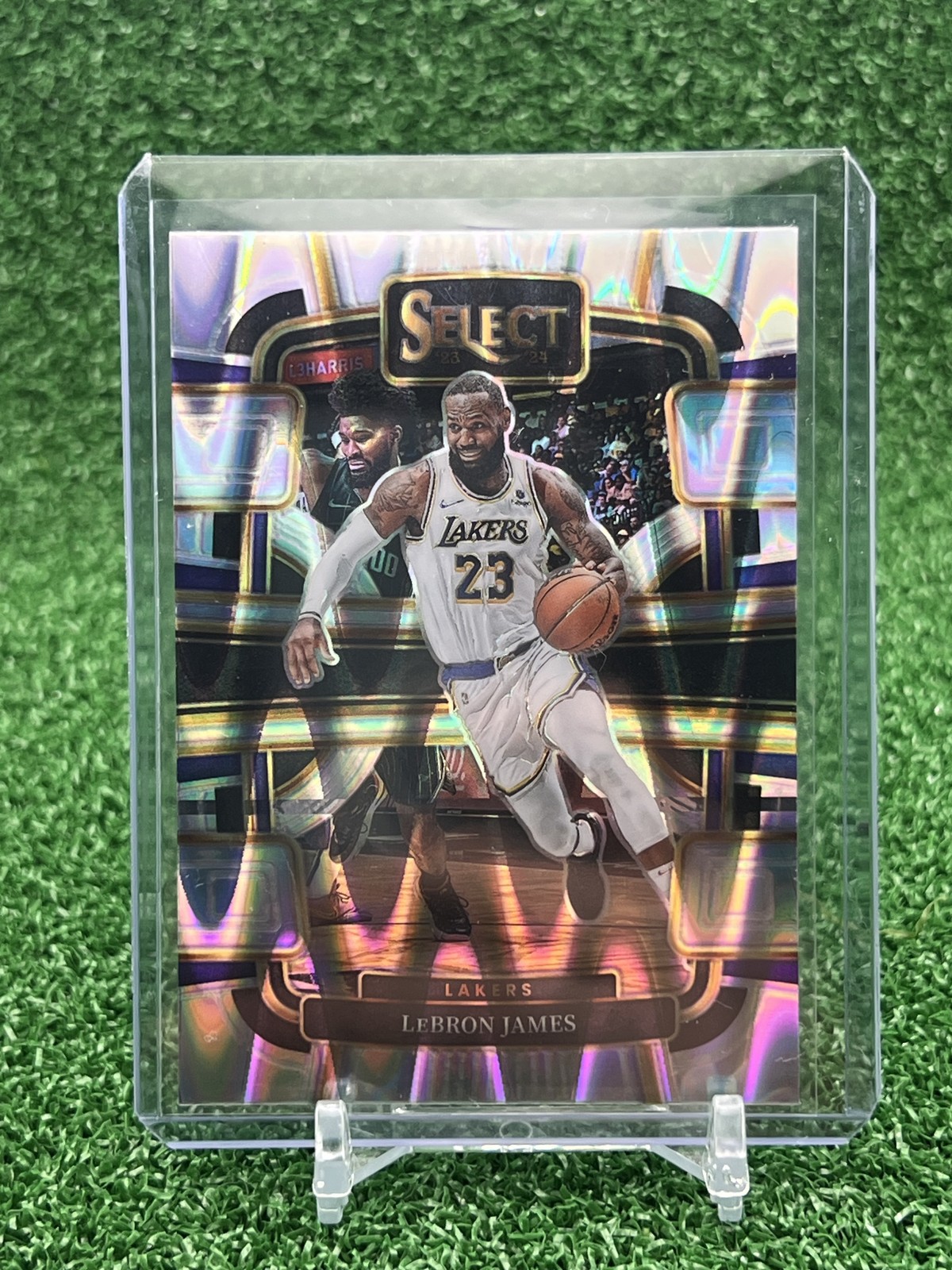 2023-24 Panini Select #66 LeBron James Tectonic Prizms