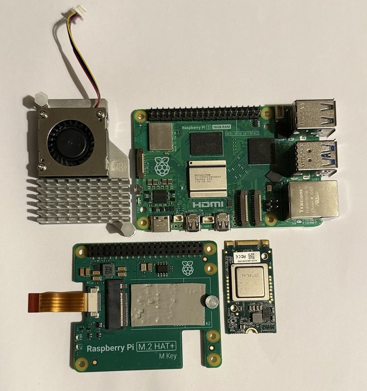 Raspberry Pi 5 16GB + Hailo AI kit