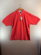 NWT Vintage 90's Men's TOMMY HILFIGER 100 Cotton Polo Sz XL Retro Small Logo