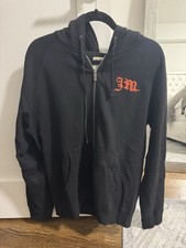 Men  s Juicy Couture Zip Up Black Hoodie Size Large