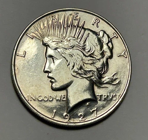 1927 D PEACE DOLLAR BU DETAILS