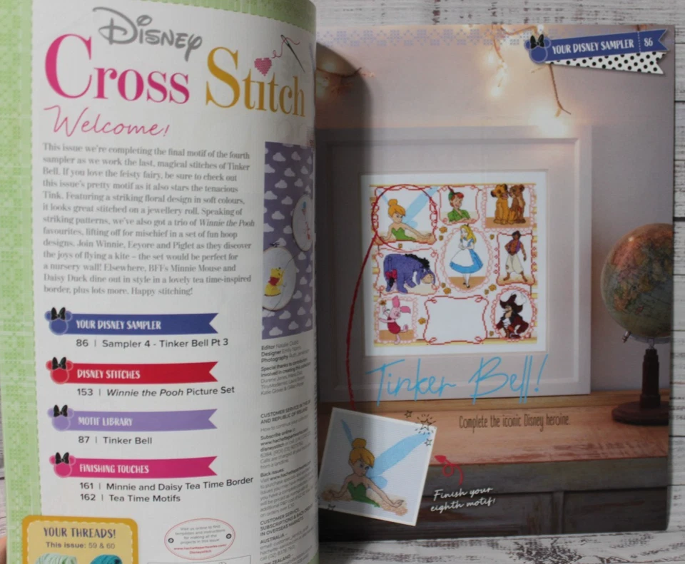 DISNEY HACHETTE cross stitch magazine ISSUE 86 please read description - Image 2 of 4