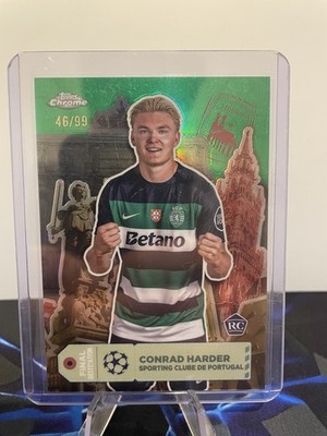 Conrad Harder RC /99 Final Destination Topps Chrome UCC 2024/25