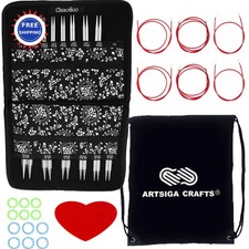 ChiaoGoo Twist Red Lace 4 Inch Complete 7400 C Interchangeable Circular