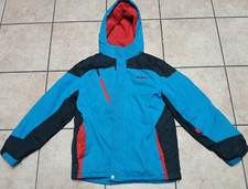 Hawke Co Boys Jacket with Hoodie Size 14-16 Blue/Black Winter Coat RN 8853050