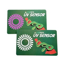 CTWPets UVB Tester Reptile Lamp UV Sensor UVA 2 Pack, Green