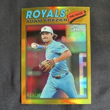 Topps 2025 Heritage Adam Frazier Royals Gold Border /50 Baseball Card