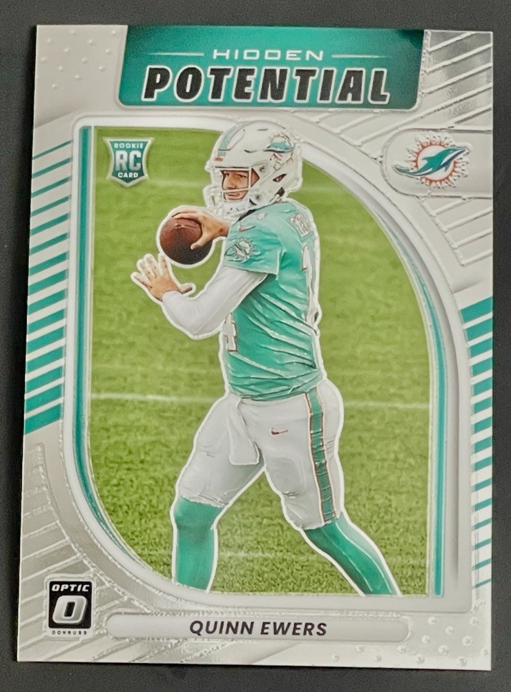 2025 Panini Donruss Optic Quinn Ewers Rookie Hidden Potential RC #18 Dolphins