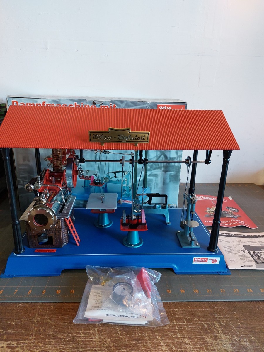 Wilesco Steam Engine D141 Toy Workshop Germany Werkstatt Original