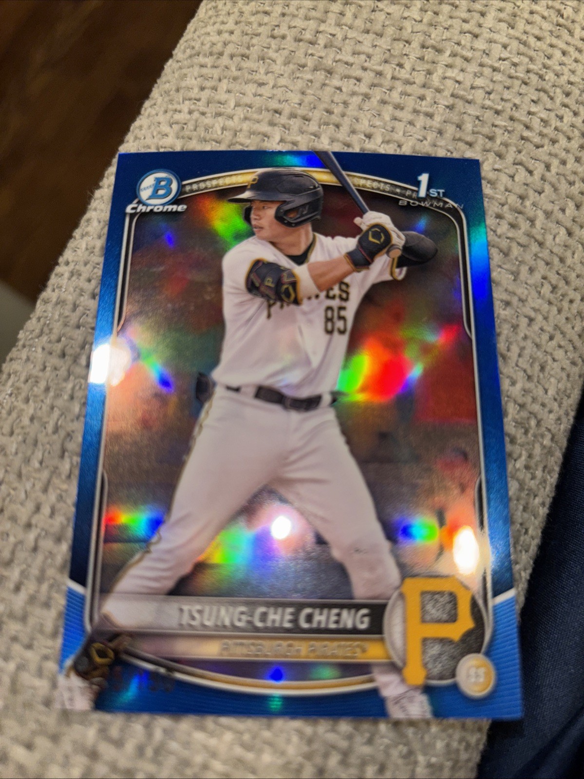 2025 Bowman Chrome #BCP-95 Tsung-Che Cheng Prospects True Blue #/150