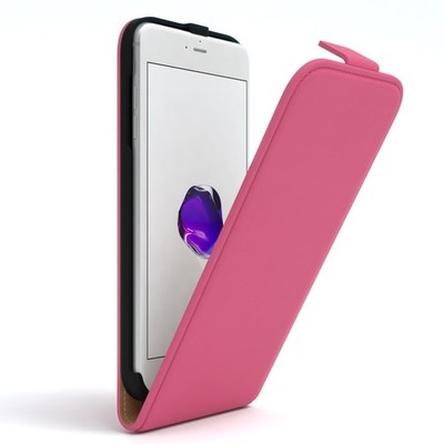 Tasche für Apple iPhone 8 / 7 Plus Flip Case Schutz Hülle Handy Cover Pink
