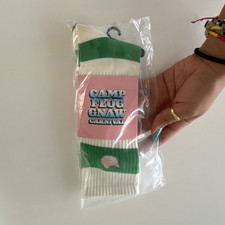 Camp Flog Gnaw Carnival Crew Socks Striped Gr...