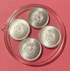 LOT (4) 1/10 OZ FINE SILVER Rounds • AZTEC & Calendar • 1/10 x 4= 2/5 Oz 🟡⭐️⭐️