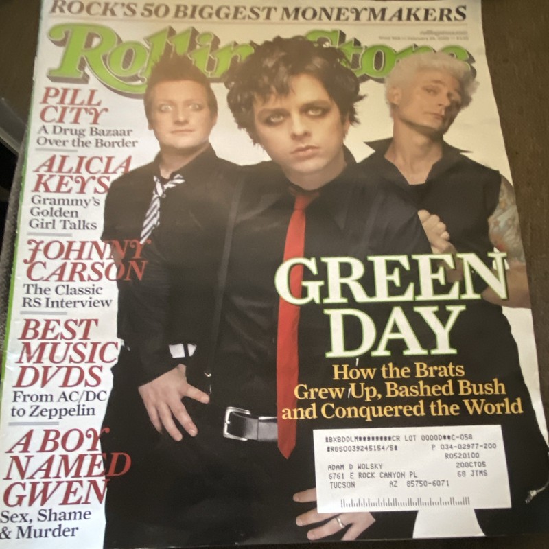 Rolling Stone May 2005 Illustrated Issue 968 - Green Day, Alicia Keys