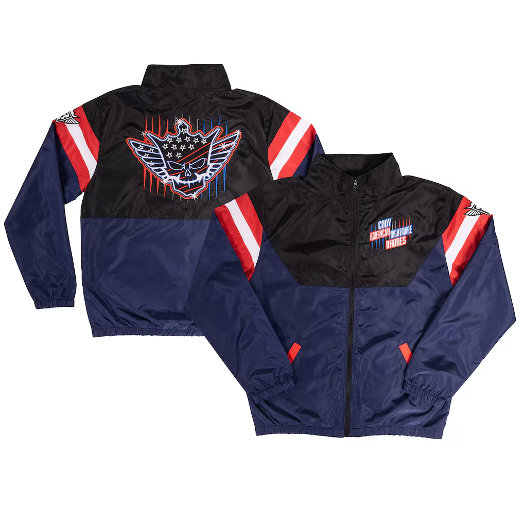 New Cody Rhodes Neon Nightmare Full-Zip Windbreaker Wrestling