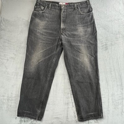 Levi s Signature Loose Fit Jeans Herren W40 L29 Schwarz Vintage Washed Denim