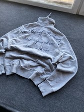 Opium Punk Diesel industry Full Zip High Neck Mens Sweatshirt Logo Gray Xl Rare