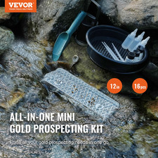 VEVOR Mini Sluice Box Gold Panning Kit - Complete Gold Prospecting Equipment Set