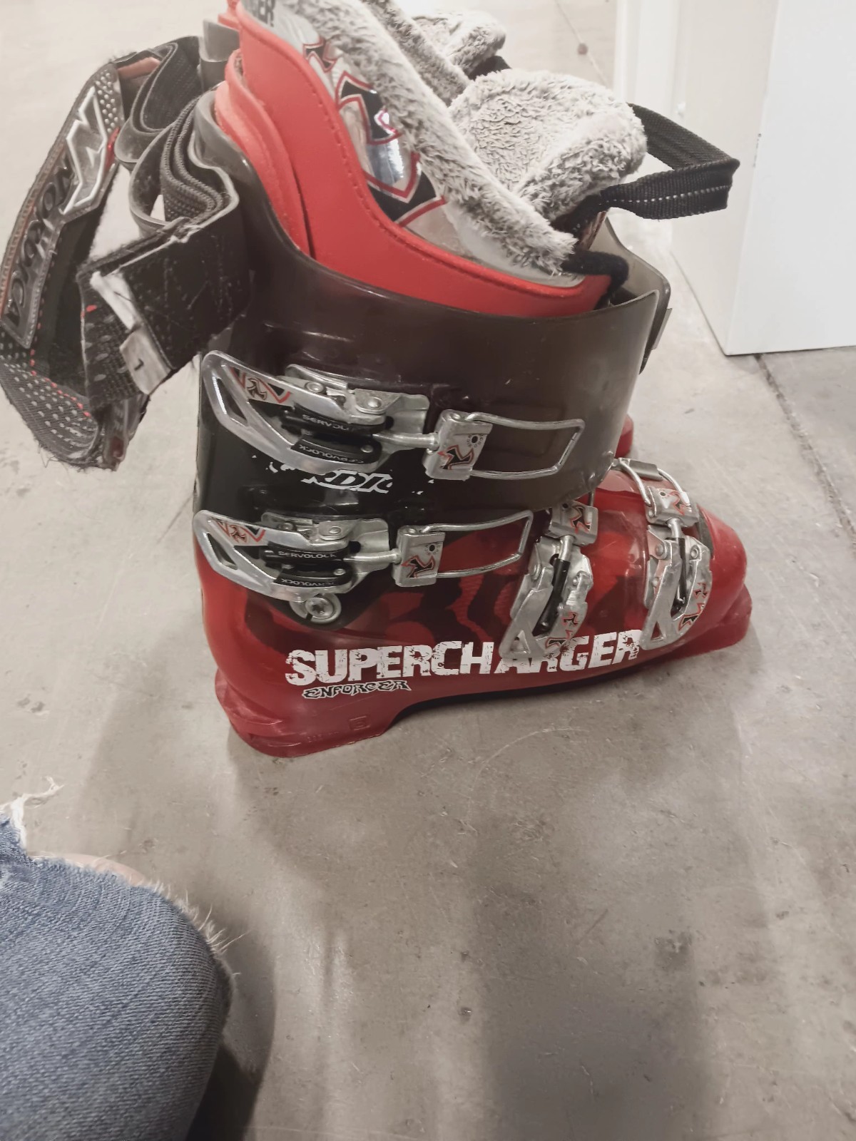 SALOMON Scarponi da sci Nordica Supercharger rossi taglia 5