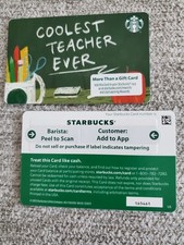 Tarjetas Starbucks 2026 tarjeta de profesor más genial de la historia #6347