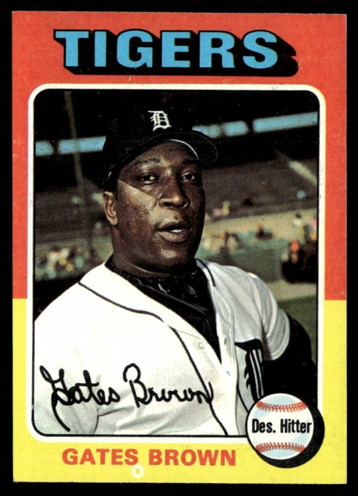 1975 Topps Mini Gates Brown Detroit Tigers #371