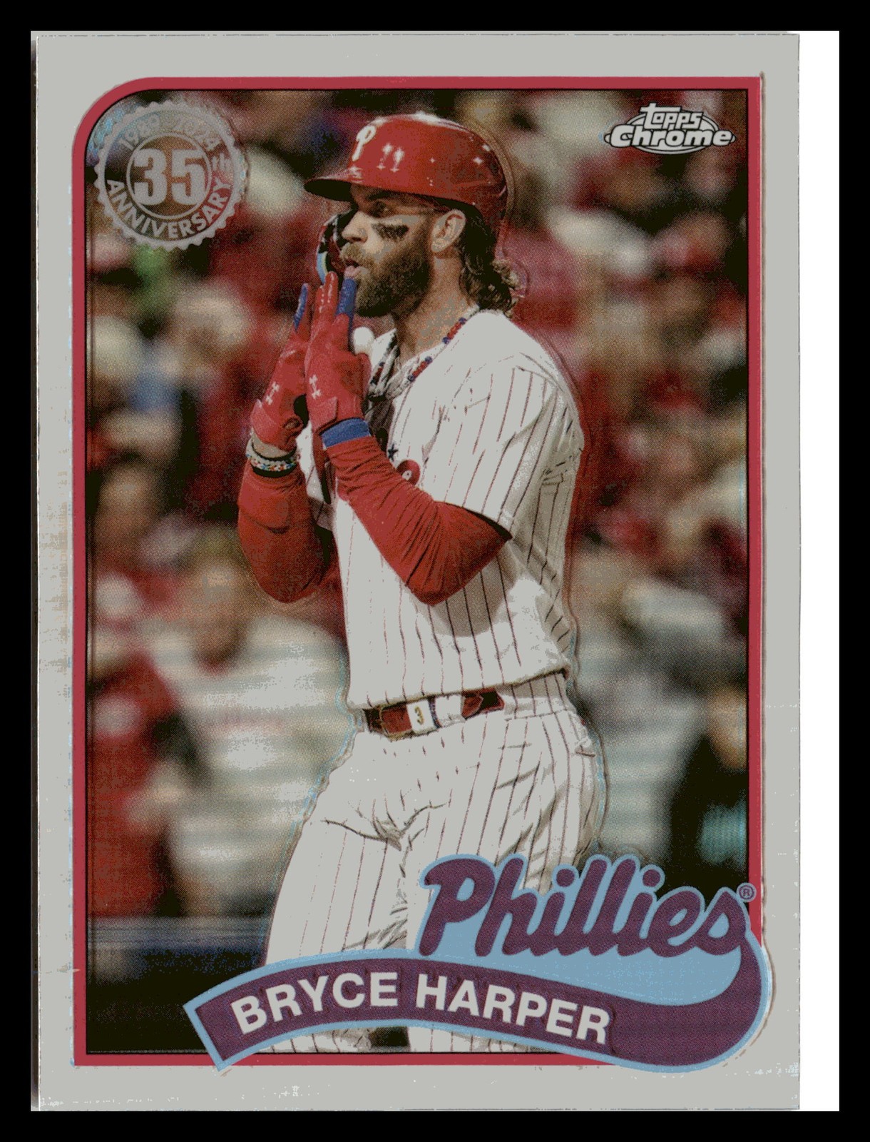 2024 Topps Chrome #89CB-10 Bryce Harper 1989 Topps Baseball 35th Anniversary