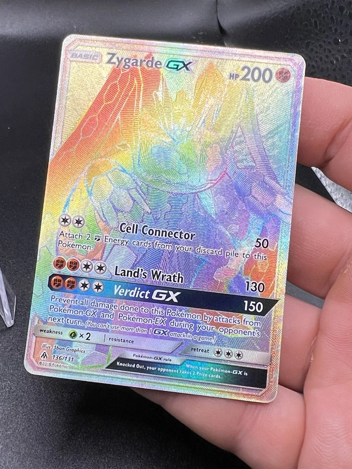 Pokemon Zygarde GX 136/131 Rainbow Secret Rare Forbidden Light NM BJ3 - Image 2 of 3