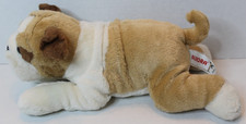 Aurora English Bulldog Brown Tan White Plush 12" Stuffed Animal Toy 2015